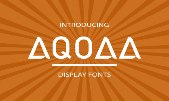 Aqoaa Display Font for Web Design