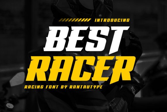 Best Racer Font for Handmade Projects