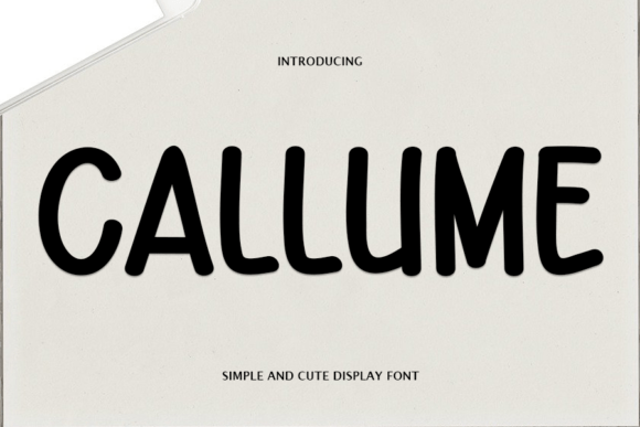 Callume: A Display Font for Bold Visual Statements