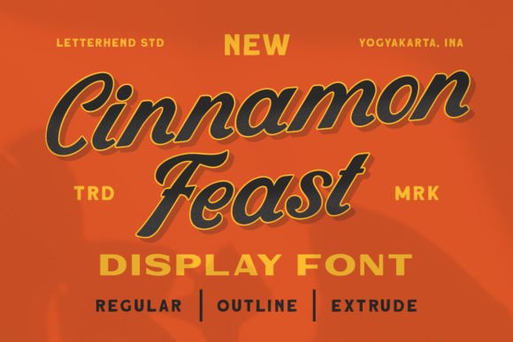 Cinnamon Feast Font for Vintage-Inspired Branding