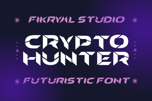 Crypto Hunter: A Modern Display Font for Digital Projects