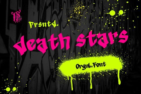 Death Stars Font for Bold Editorial Design