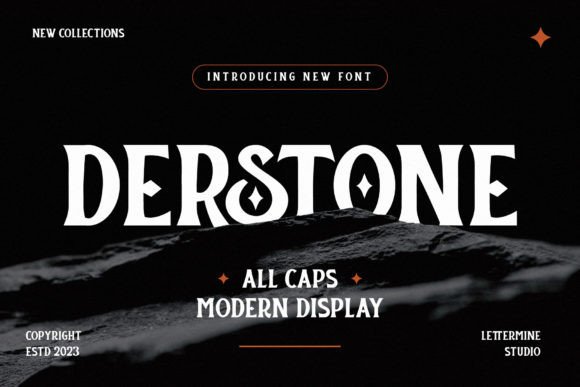 Derstone: A Luxurious Display Font for Editorial Design