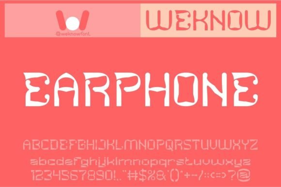 Earphone Font for Eye-Catching Campaign Designs
