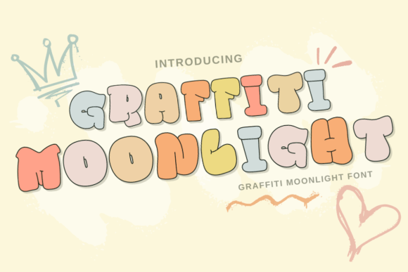 Graffiti Moonlight Font for Editorial Design