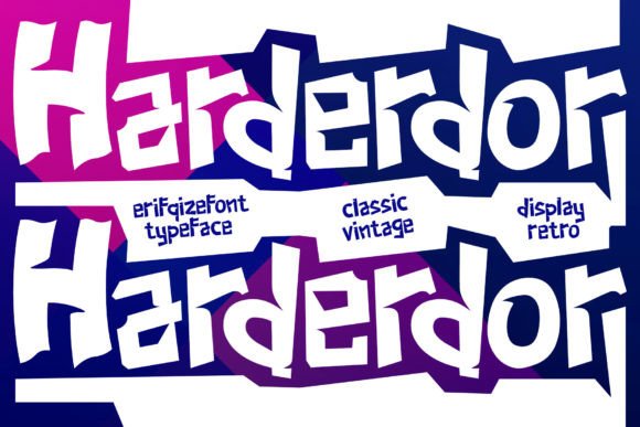Harderdor: A Professional Display Font for Small Businesses