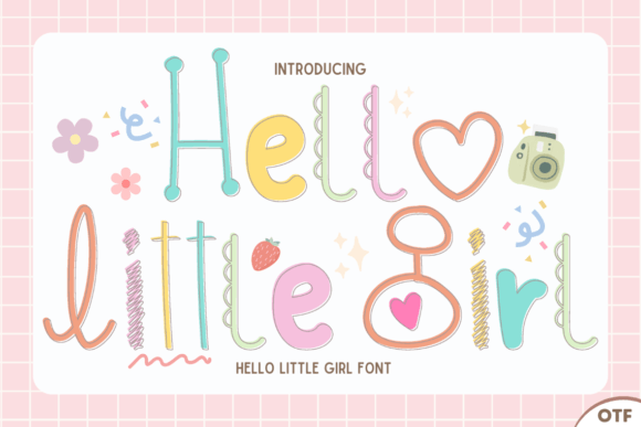 Hello Little Girl Font for Branding Projects