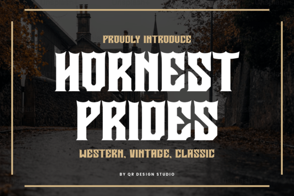 Hornest Prides: A Timeless Western Font for Editorial Design