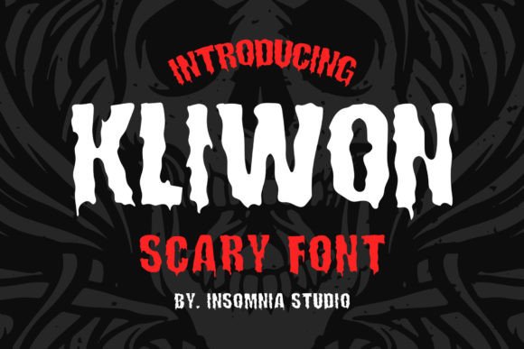 Kliwon Scary: A Darkly Stylish Display Font for Editorial Projects