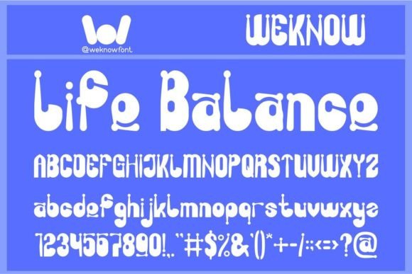 Life Balance Font for Handmade Creations