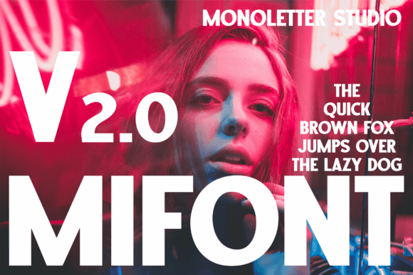 Mifont: A Dynamic Display Font for Editorial Design