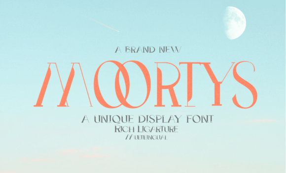 Moortys: A Contemporary Display Font for Modern Branding