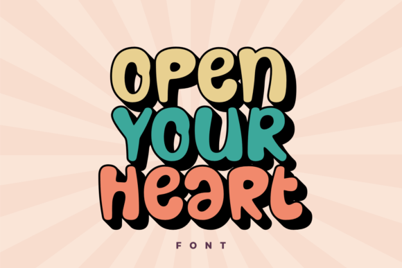 Open Your Heart: A Playful Typeface for Editorial Design