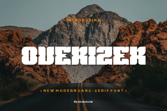 Overizer: A Modern Font for Small Business Branding
