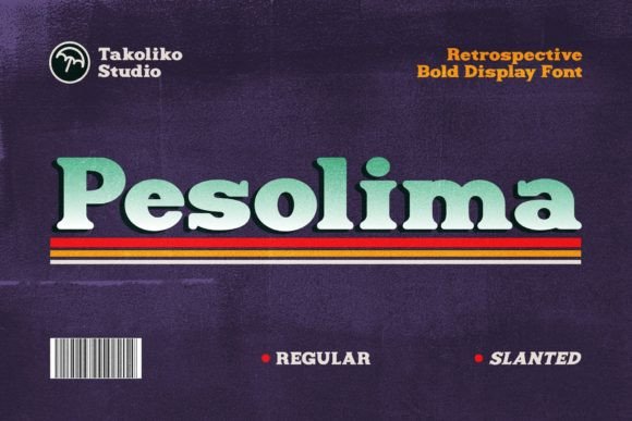 Pesolima: A Retro Serif Font for Modern Editorial Design