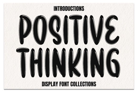 Positive Thinking Font for Business Branding