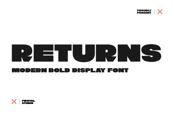 Return Font: A Bold Display Typeface for Digital Design