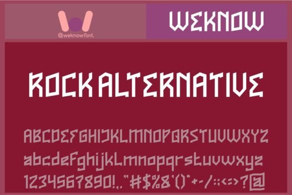 Rock Alternative: A Futuristic Display Font for Bold Visuals