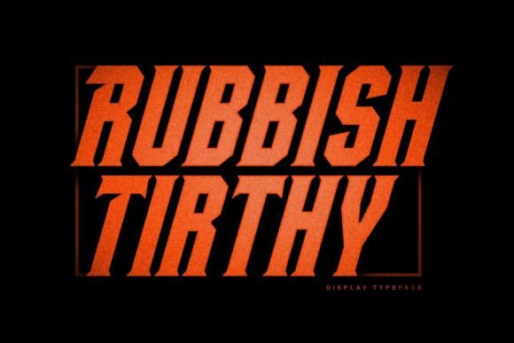Rubbish Tirthy Font for Handmade Creations