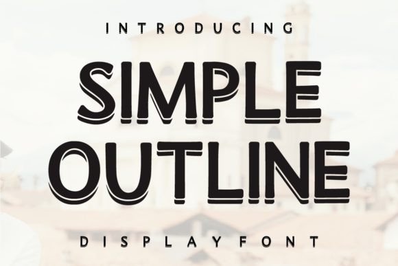 Simple Outline: A Polished Font for Small Business Branding