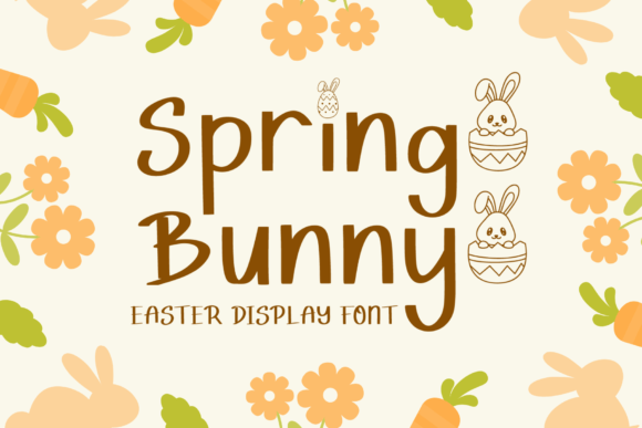 Spring Bunny Font for Business Branding