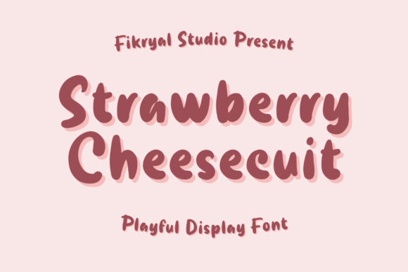 Strawberry Cheesecuit Font for Handmade Projects