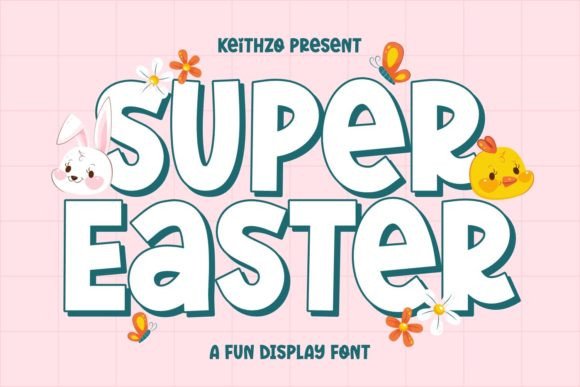 Super Easter: A Joyful Display Font for Editorial Projects