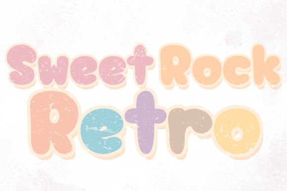 Sweet Rock Retro Font for Editorial Design