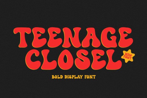 Teenage Closel: A Groovy Display Font for Modern Editorial Design
