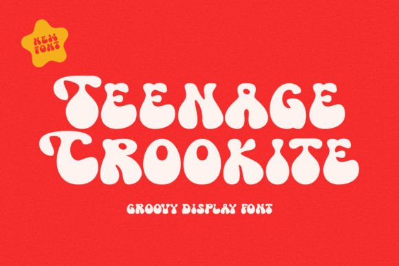 Teenage Crookite: A Groovy Display Font for Creative Projects