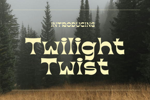 Twilight Twist: A Retro Typeface for Modern Editorial Design