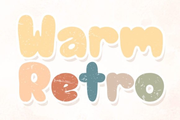 Warm Retro Font for Web Design Projects